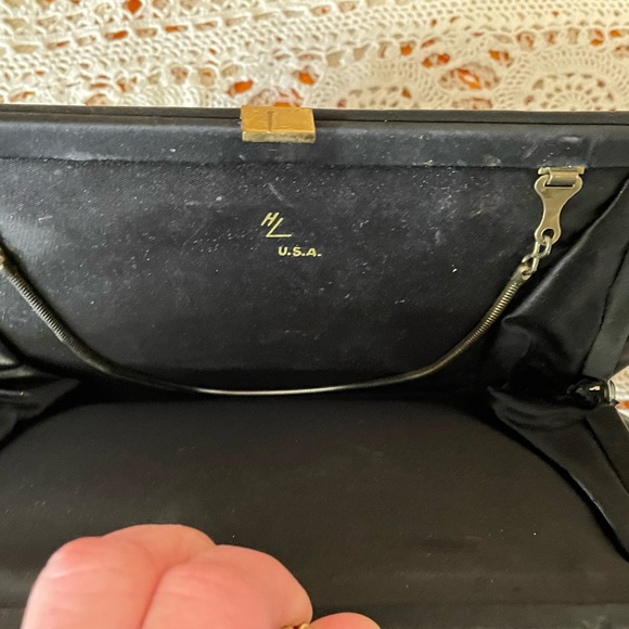 Nice Vintage 40's Satin Evening Bag - Picture 3 of 4